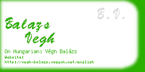 balazs vegh business card