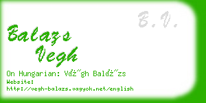 balazs vegh business card